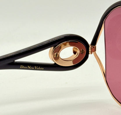 Christian Dior New Volute 58EVC Vintage Sunglasses-Rose Lenses-Full Kit-NOS/Unworn-57mm