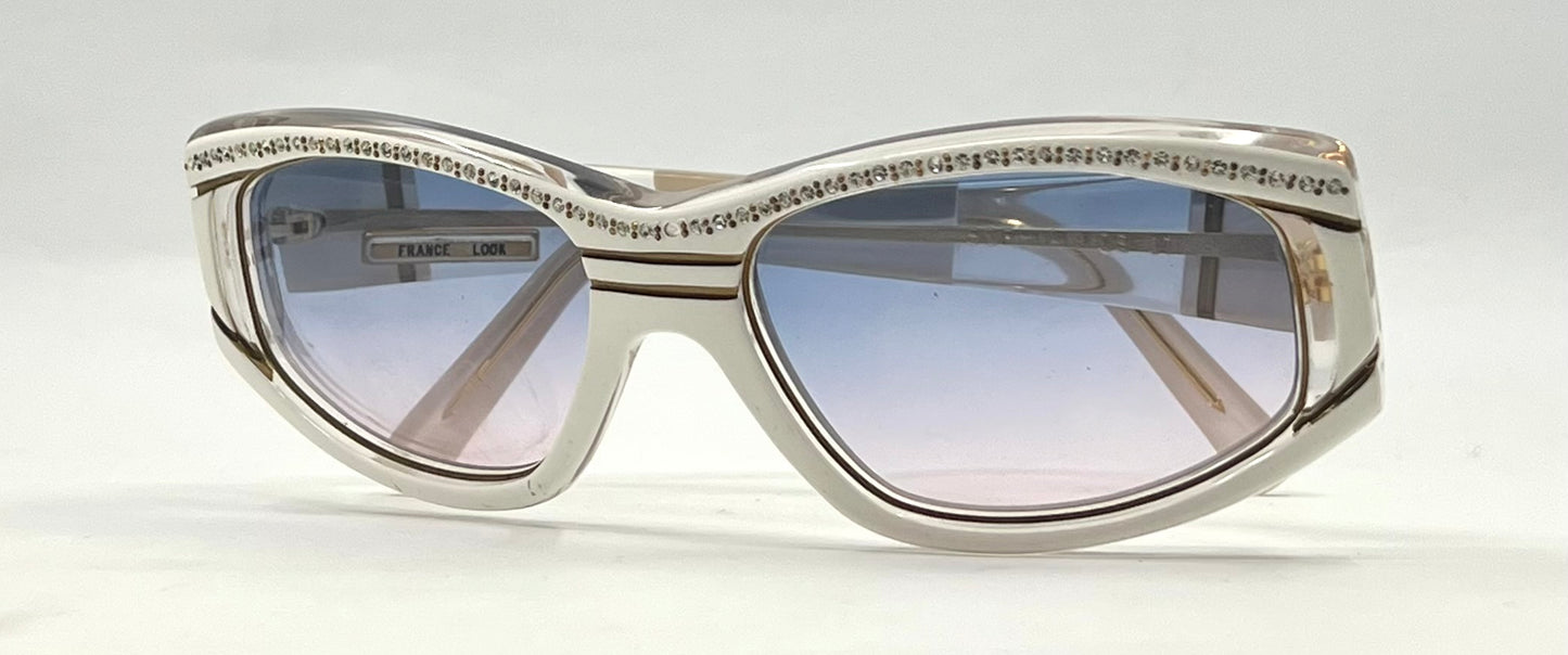 France Look SOPHIA CS0-Vintage 70s Sunglasses Crystal Brow-France-Unworn