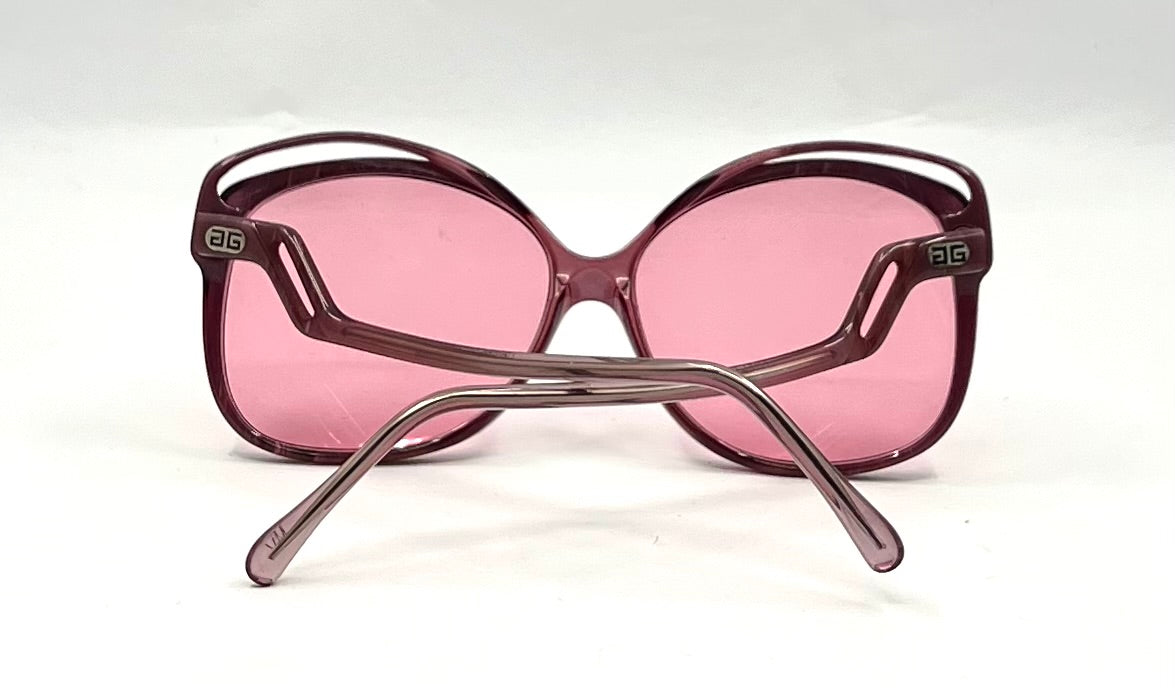 GIVENCHY AA VINTAGE Oversized Sunglasses-New Rose Custom Lenses-Unworn-France