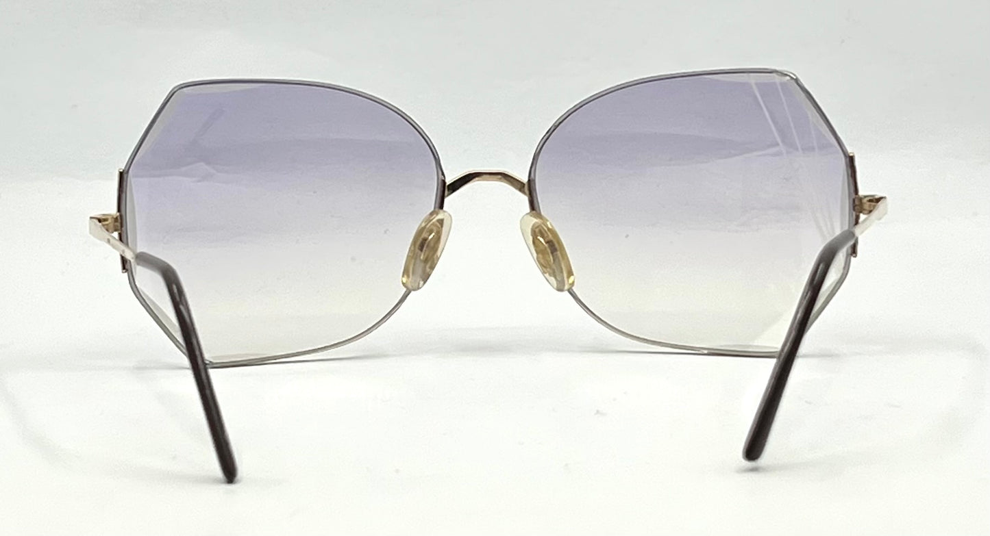 THIRA 62 Vintage 70s Frame-Rimless Geometric Sunglasses-Unworn-France