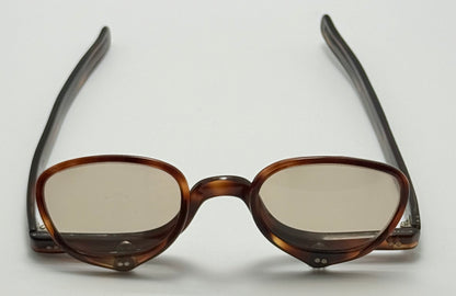 Vintage American Optical (AO) U.S.A. 5 1/2 Flip-Up Sunglasses - Tortoiseshell Frame