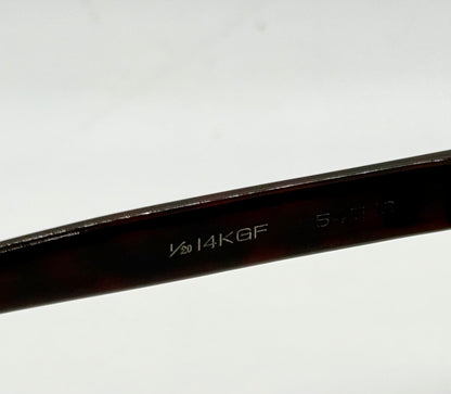 Vintage 50s–60s Browline Sunglasses 1/20 14K Gold Filled Deadstock