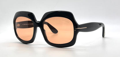 Tom Ford “REN” Black Photochromic Sunglasses 60mm UNWORN Full Kit Made in Italy