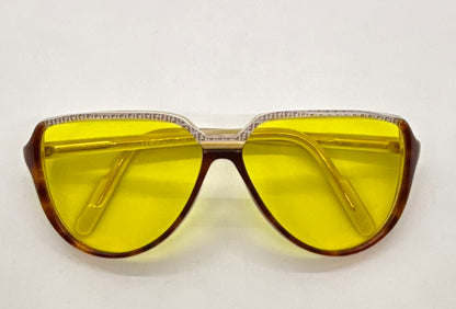Fendi by Lozza FV48 Vintage Sunglasses w/New, Custom Yellow Day/Night Tint Lenses