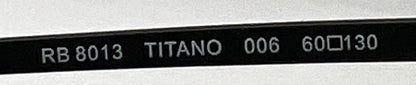 Ray-Ban RB8013 Titano Titanium Sunglasses w/G-15 Lenses-Unworn-Italy
