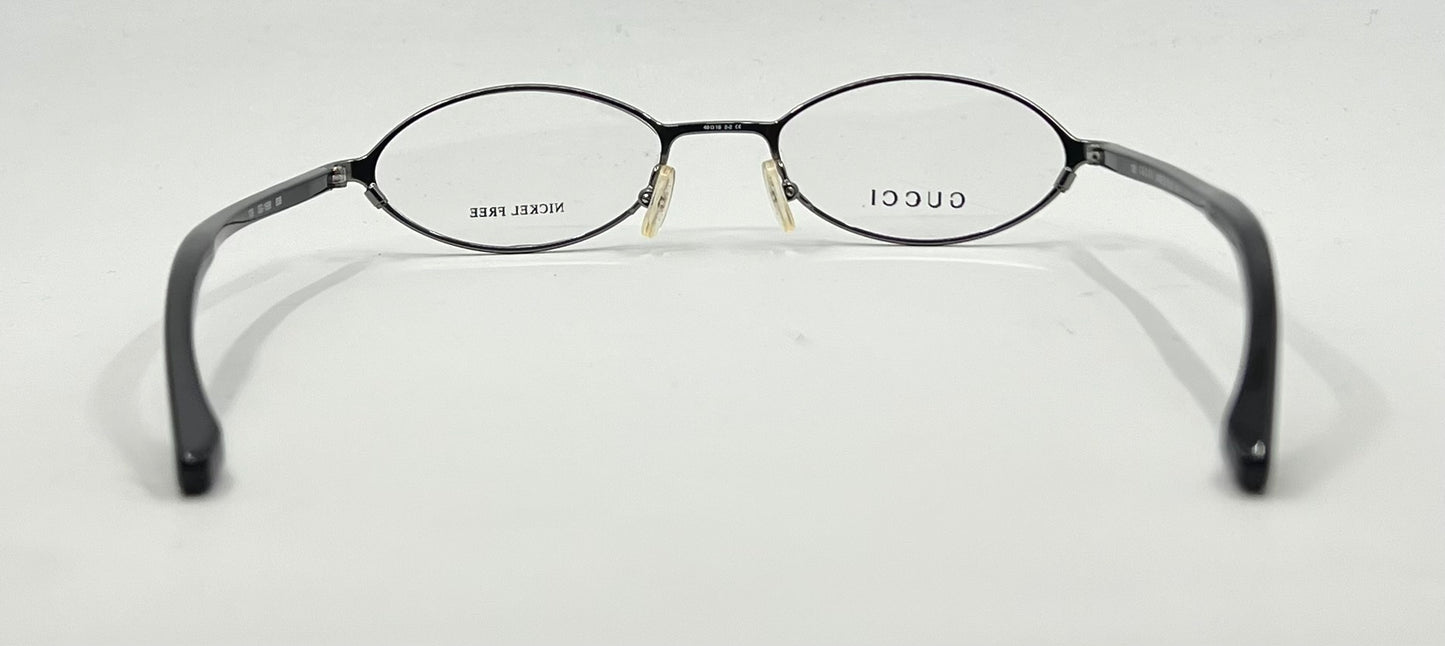 Gucci GG 1668 B36 Oval Optical Frames-Y2K VINTAGE-Unworn-Italy-49mm