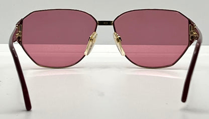 Silhouette M 6104/20 V6055 VINTAGE Sunglasses w/New Solid Pink Custom Lenses-58mm-Unworn/NOS