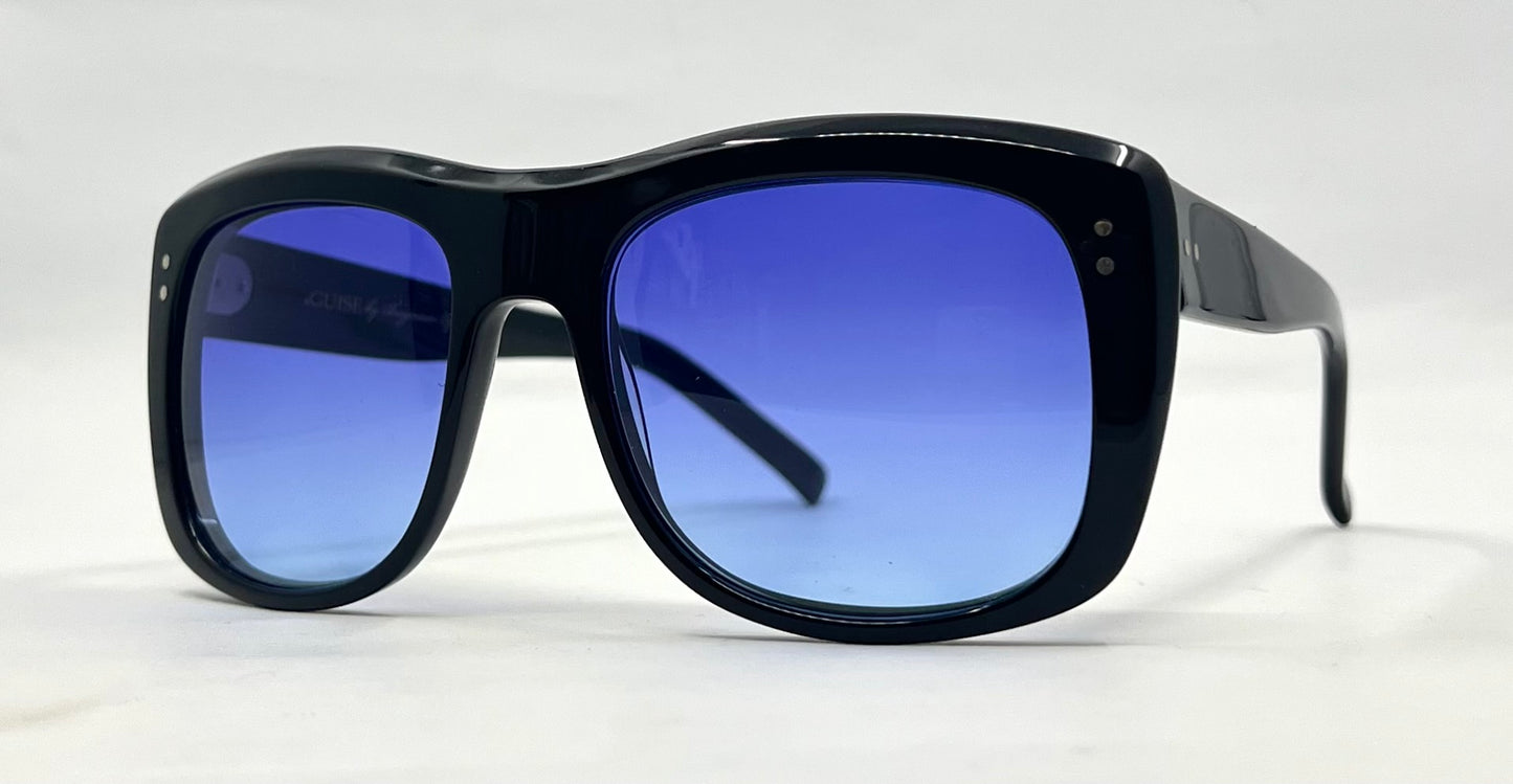 GUISE by Benjamin STEIN Sunglasses-New Blue Gradient Custom Lenses-Unworn-Japan