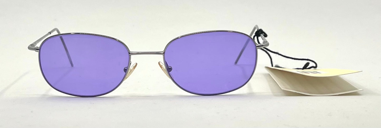 Giorgio Armani GA 22 6LB Y2k Vintage Sunglasses-New Solid Purple Custom Lenses