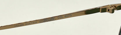 Silhouette M6039 VINTAGE Sunglasses-Gold/Red w/New Green Custom Lenses-54mm
