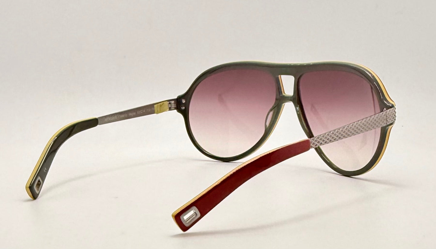Mosley Tribes “HAYES”-MT6024-S 1144/13 Red Aviator Sunglasses– Full Kit-Discontinued