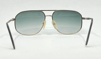 Georgio Felini 9788 Vintage Gold Aviator Sunglasses-New Gradient Tinted Custom Lenses