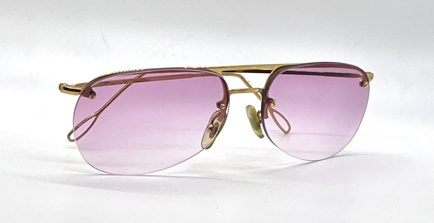 Gucci GG 1292/S VINTAGE Rimless Sunglasses w/New Lilac Gradient Custom Lenses