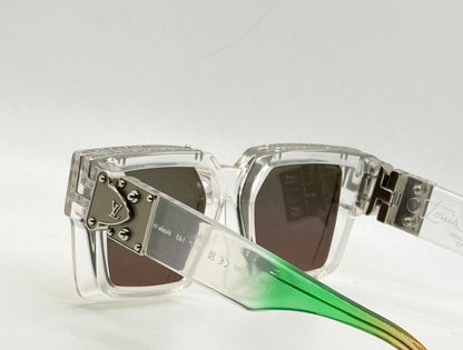 Louis Vuitton Virgil Abloh 2054 1.1 Millionaires Z1812W Crystal Clear Sunglasses