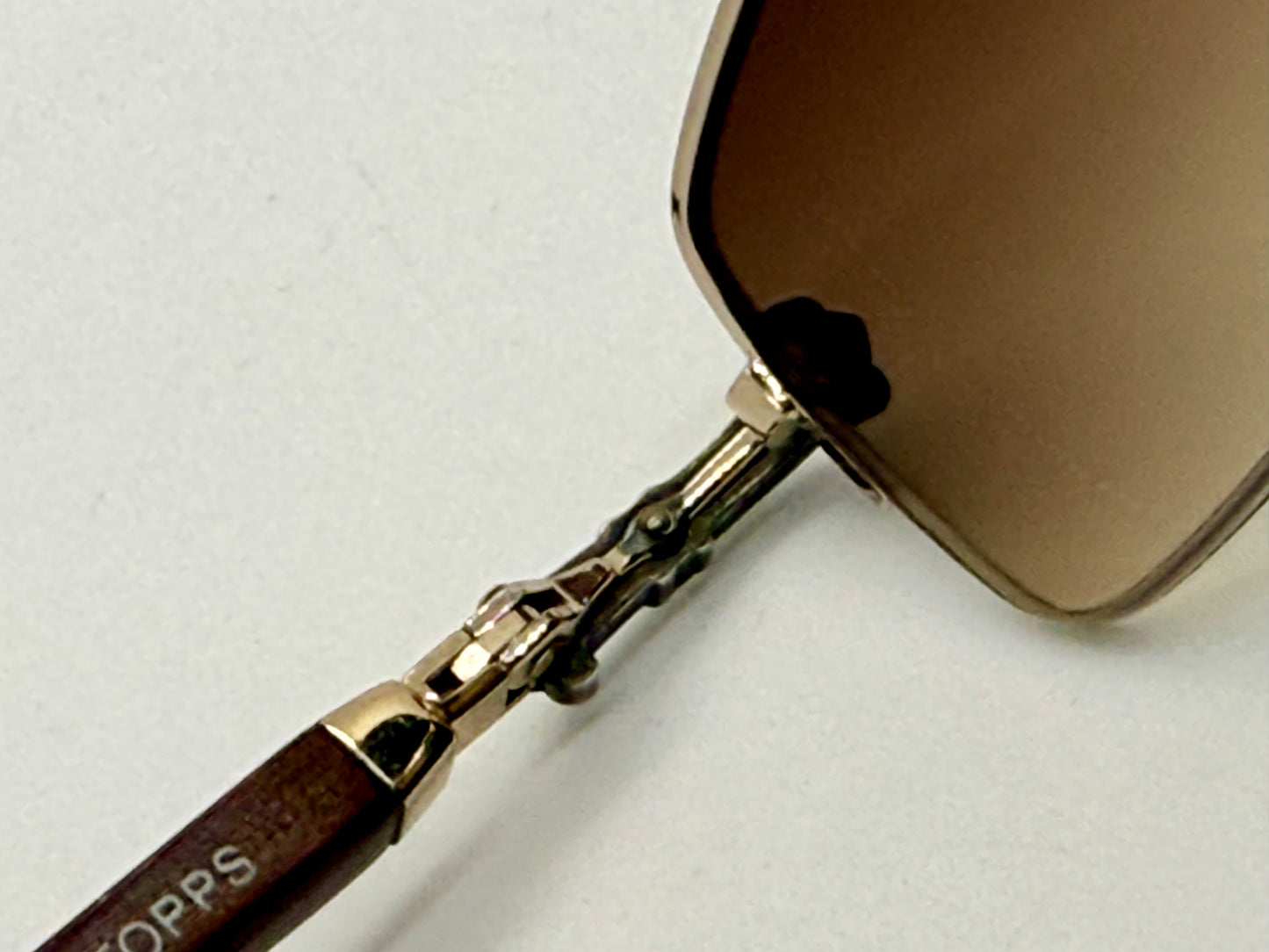 Chrome Hearts TOPPS
-Wood Temple-VINTAGE Rimless Sunglasses-Unworn Full Kit-Japan