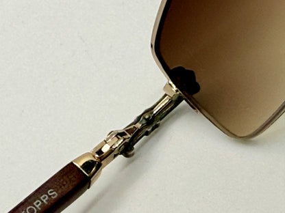 Chrome Hearts TOPPS
-Wood Temple-VINTAGE Rimless Sunglasses-Unworn Full Kit-Japan