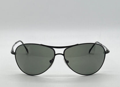 PERSOL 2256-S 594/58 Vintage Black Aviators w/ Polarized Lenses-Deadstock