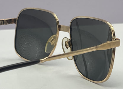 Vintage New/Old Leonard Harley Gold Plated Sunglasses- Mod. LH1010 GP 18ct. 55-16-