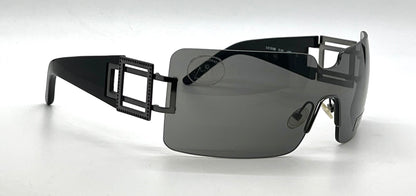 Lanvin LV 2135 C01-Vintage Shield Sunglasses France Unworn Y2K-Rare