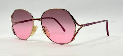 Euroline Exclusive OV55 Vintage Italian Sunglasses-New Pink Gradient Custom Lenses