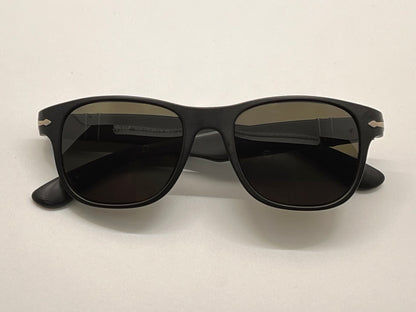 Persol 3051-V Matte Black Optical Frame with Brand New, Custom Solid Green Berko’s Designs Lenses