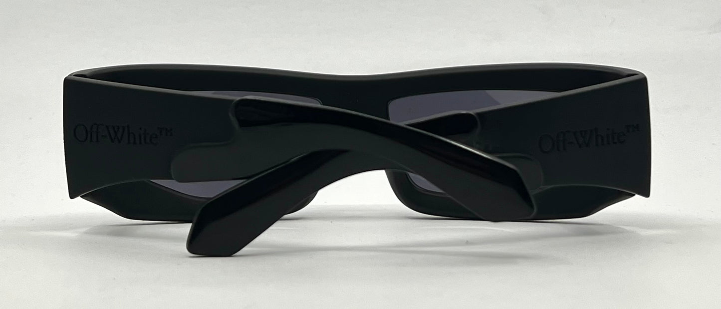 Off-White™ Volcanite Sunglasses Matte Black Grey-58mm-Full Kit-Unworn