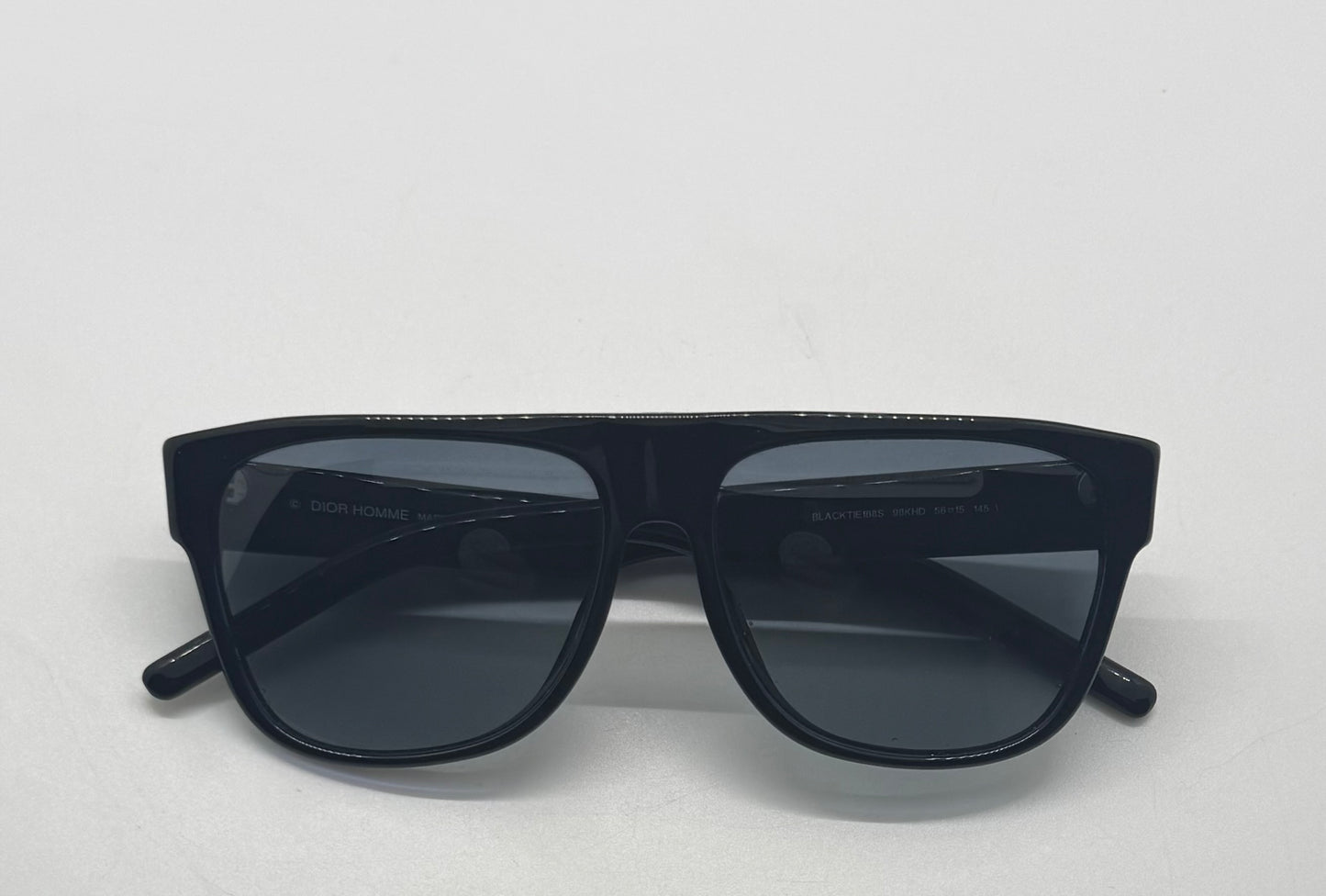 Dior Homme Black Tie 188S 98KHD VINTAGE Sunglasses Black Italy Full Kit