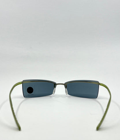 Silhouette 2131 Vintage Sunglasses- Y2K Deadstock Rimless w/Green Temples-Austria
