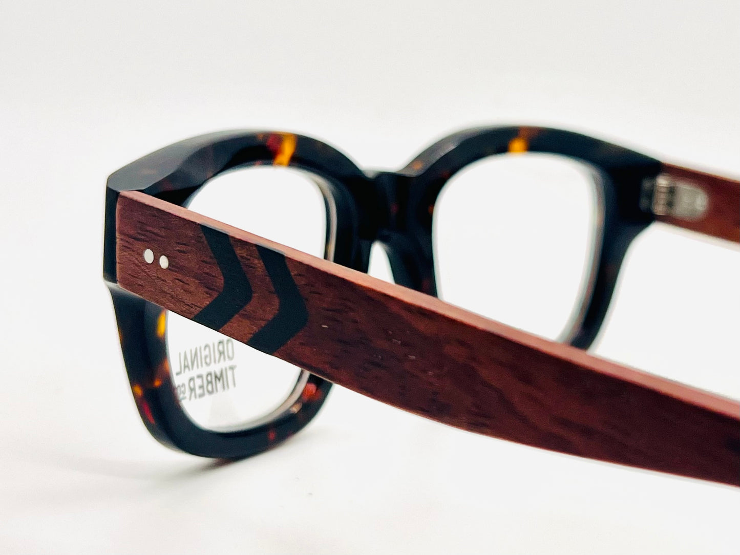 Original Timber Co. San Francisco Eyeglass Frames-Model: B-15000
Y2K Deadstock-Genuine Wood Temples