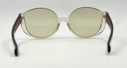 Luxottica Clear Red VINTAGE Sunglasses Unworn-w/New Custom Day/Night Lenses