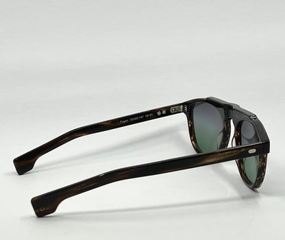 Entourage of 7 Fegan Sunglasses w/New Grey/Green Custom Gradient Lenses-New/Unworn-Full Kit-handmade in Japan