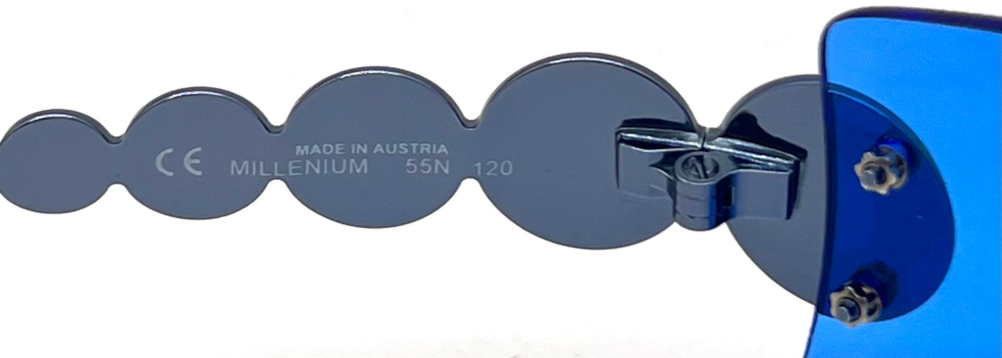 Christian Dior Millenium 55N Vintage Shield Sunglasses-Unworn/Full Kit