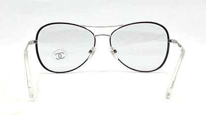 Chanel 2181-S 124 Silver Aviator Sunglasses 56-15 Unworn Italy