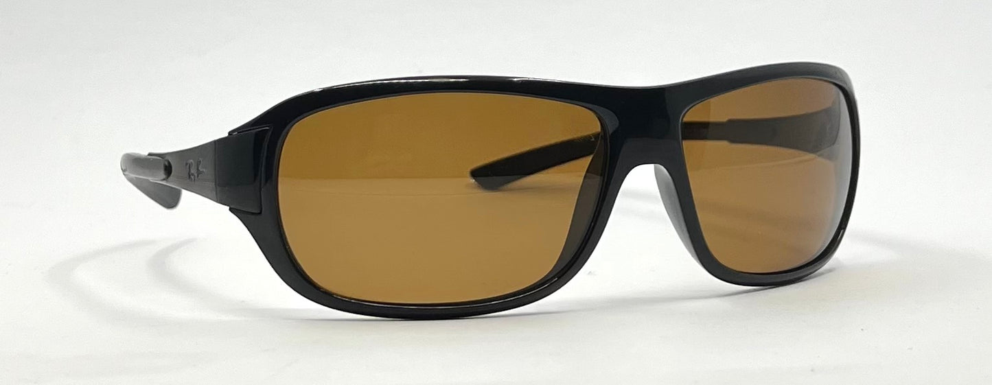 Ray-Ban RB4122 601 Black Polarized Sunglasses-Made in Italy-Vintage Deadstock