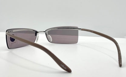 Silhouette 8596 10 6125 Vintage Sunglasses-Lavender Rimless Wrap Shield-Deadstock