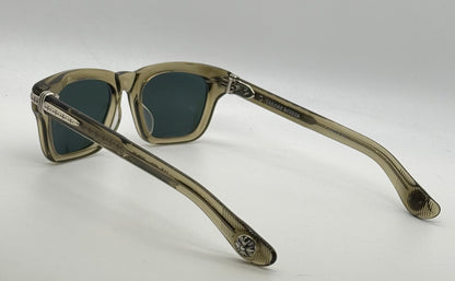 Chrome Hearts TRYPOLEAGAIN Army Green Sunglasses 52-20-146 Unworn Full Kit ZEISS Japan