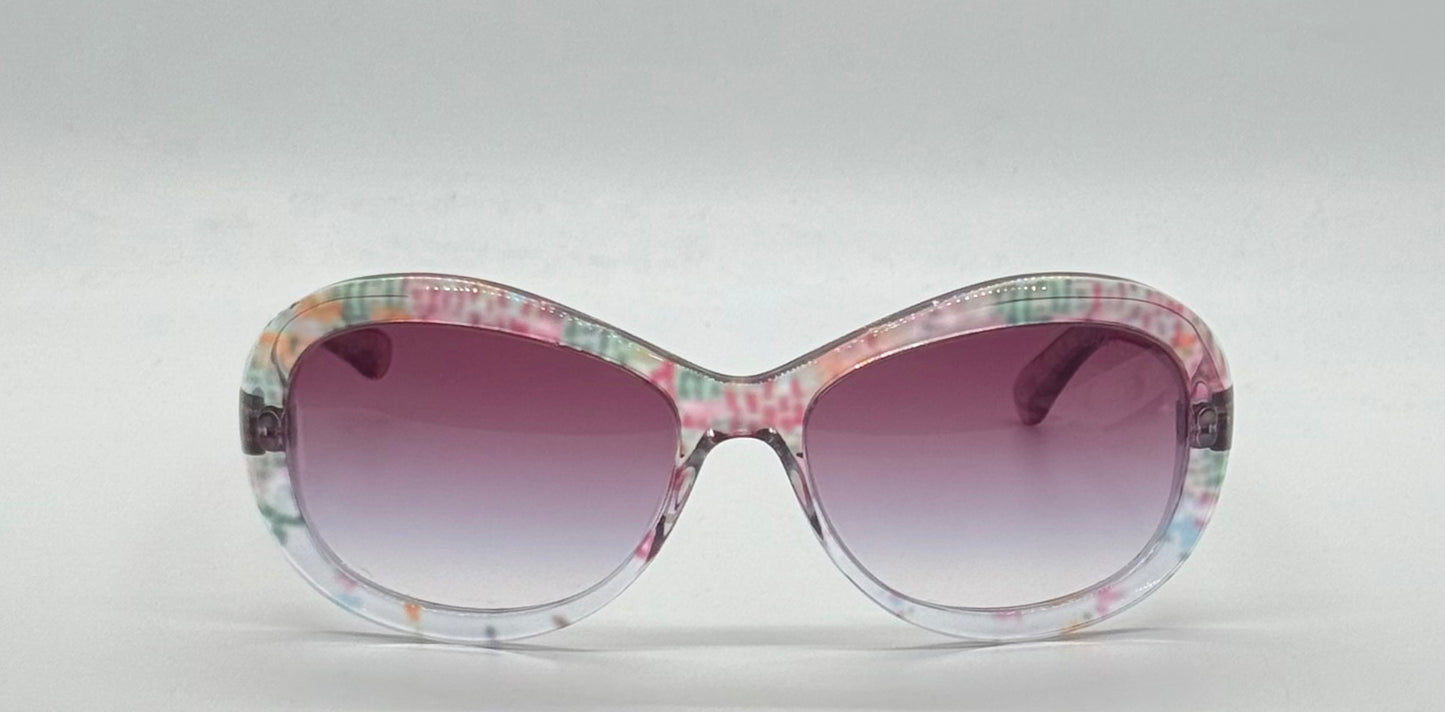 CHANEL 5219 Multicolor Clear Frame Gradient Tint CC Sunglasses-Discontinued Full Kit