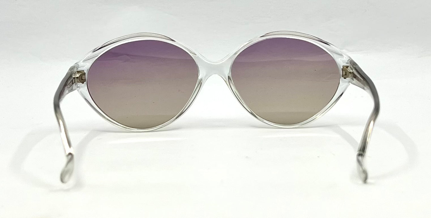 Lanvin France OLB 40 Vintage Sunglasses-New Gradient Tinted Custom Lenses-55mm
