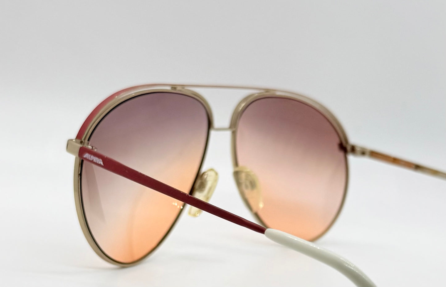 ALPINA VINTAGE Sunglasses-3302220-New Tri-Gradient Custom Tinted Lenses-60mm-UNWORN