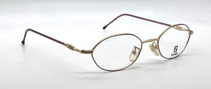 Fendi F500 Amethyst Swirl Unworn/NOS Vintage Eyeglasses Italy 49mm