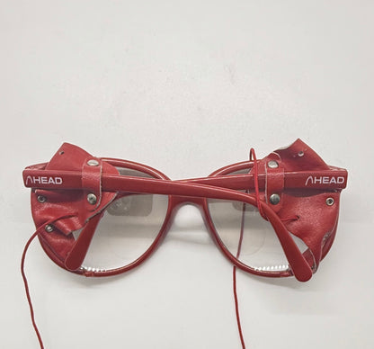 HEAD 4 PEAK Vintage Alpine Glacier Sunglasses Japan Leather Side Shields