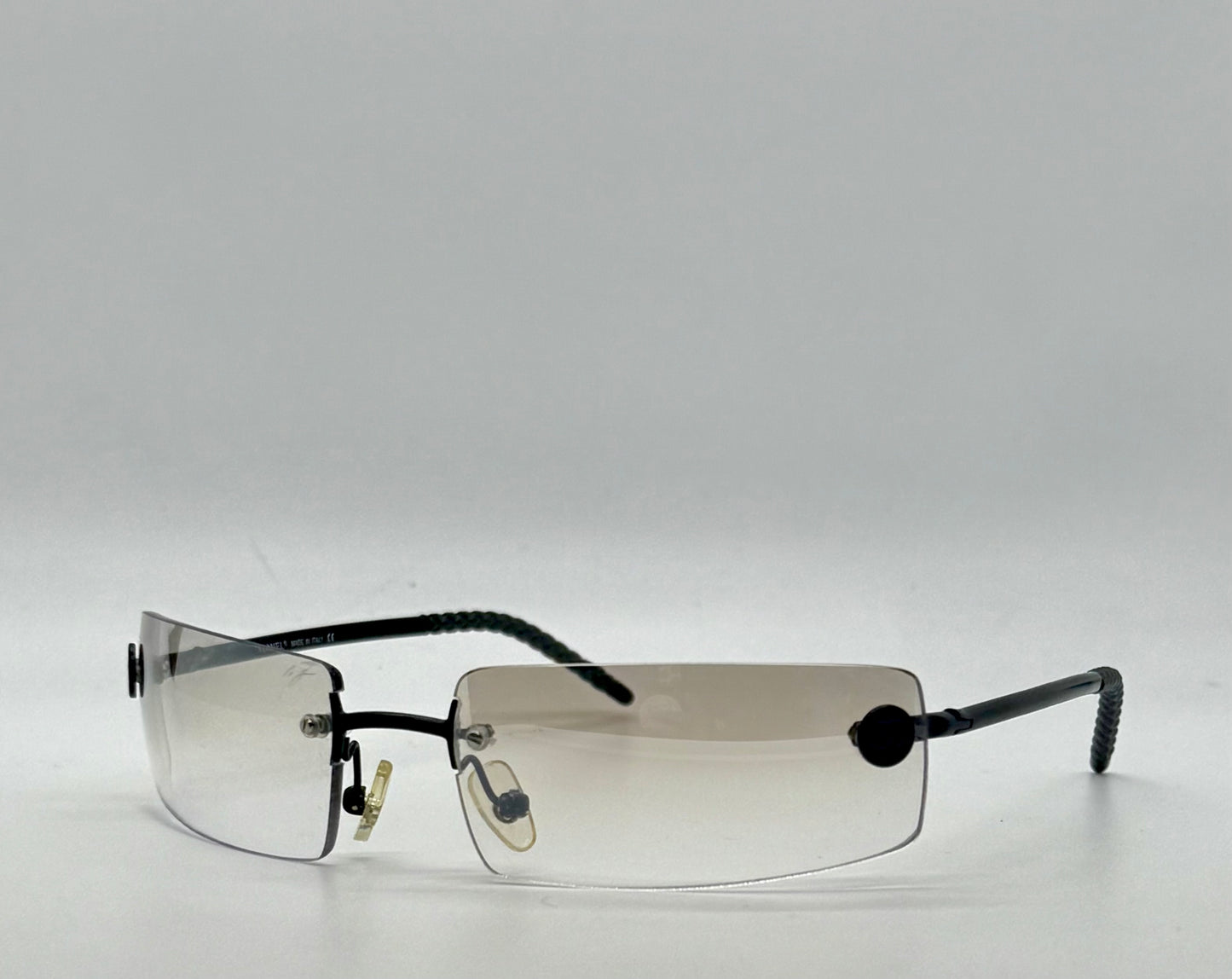 Chanel 4047 C.170/8G Y2K Vintage Sunglasses-Unworn All Original-Rimless-62mm