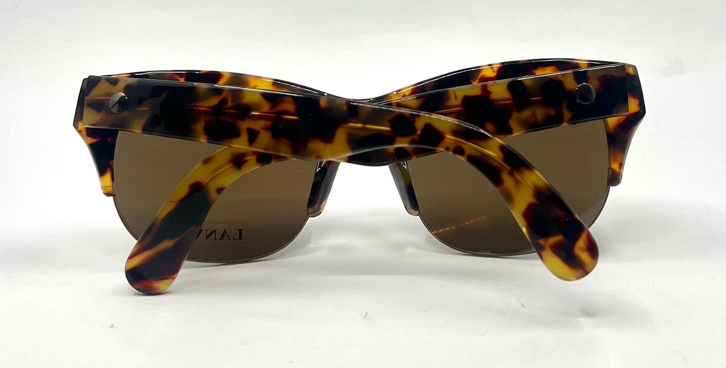 Lanvin LV 2115 C02-Vintage Tortoise Sunglasses-Made in France-Unworn