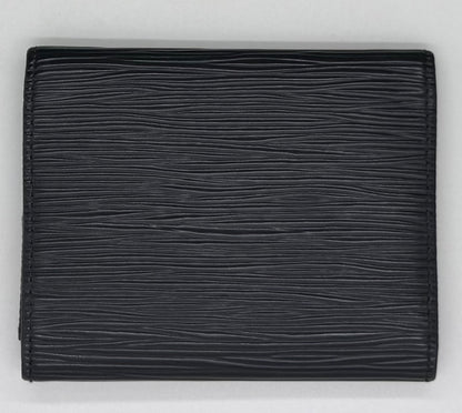 Louis Vuitton VINTAGE Epi Leather Compact Wallet Black-Authentic