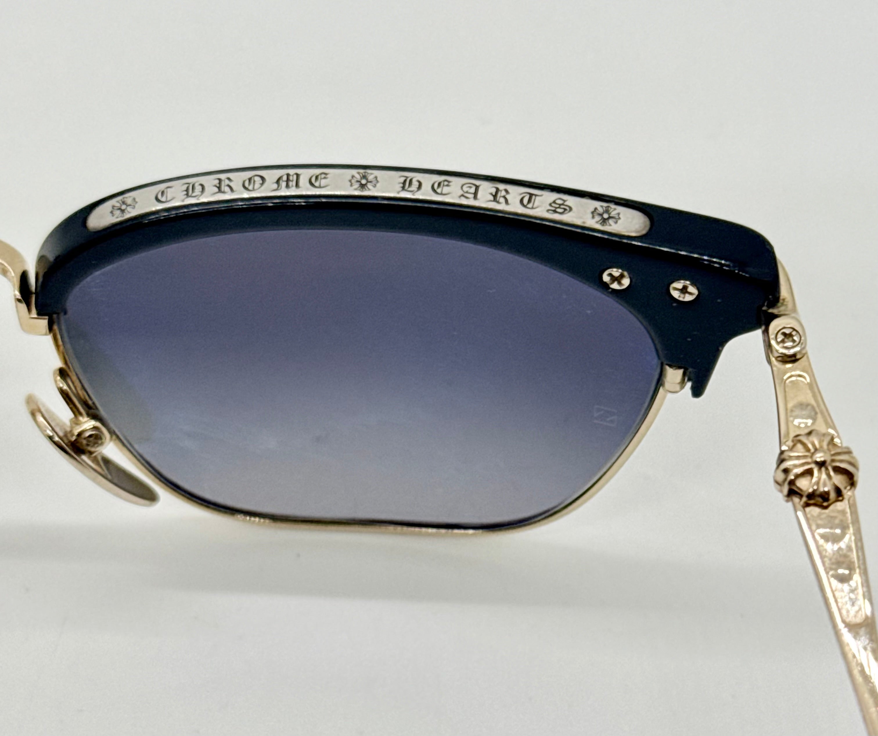 Chrome Hearts SLUNTRADICTION - Gold Sunglasses Zeiss Lenses