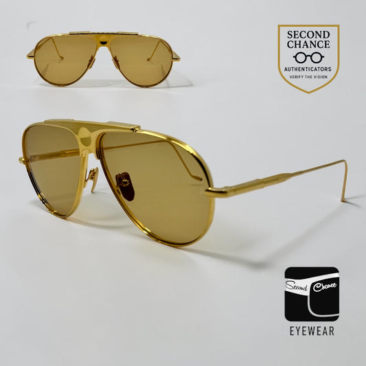 Jacques Marie Mage DAIDO in GOLD Sunglasses-Ltd 500 Full Kit-Japan-UNWORN
