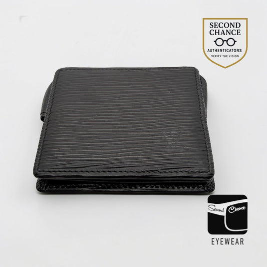 Louis Vuitton Epi Leather Bifold Wallet-Black Noir-LV Authentic