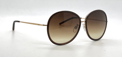 Tod's TO46 50F Brown Oval Sunglasses-Brown Gradient Lenses-Unworn-Italy