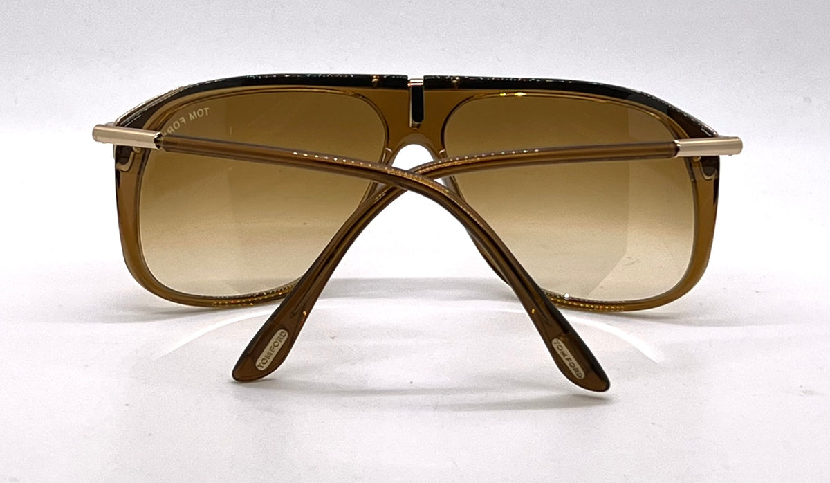 Tom Ford TF3 288 Brown Gold Aviator Sunglasses Unworn/Original-Full Kit-Italy