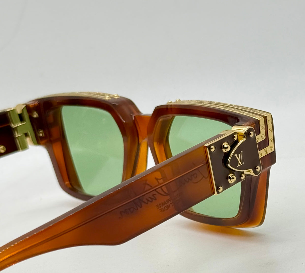 Louis Vuitton 1.1 Millionaires Z3401W Crystal Brown Green Lens Sunglasses